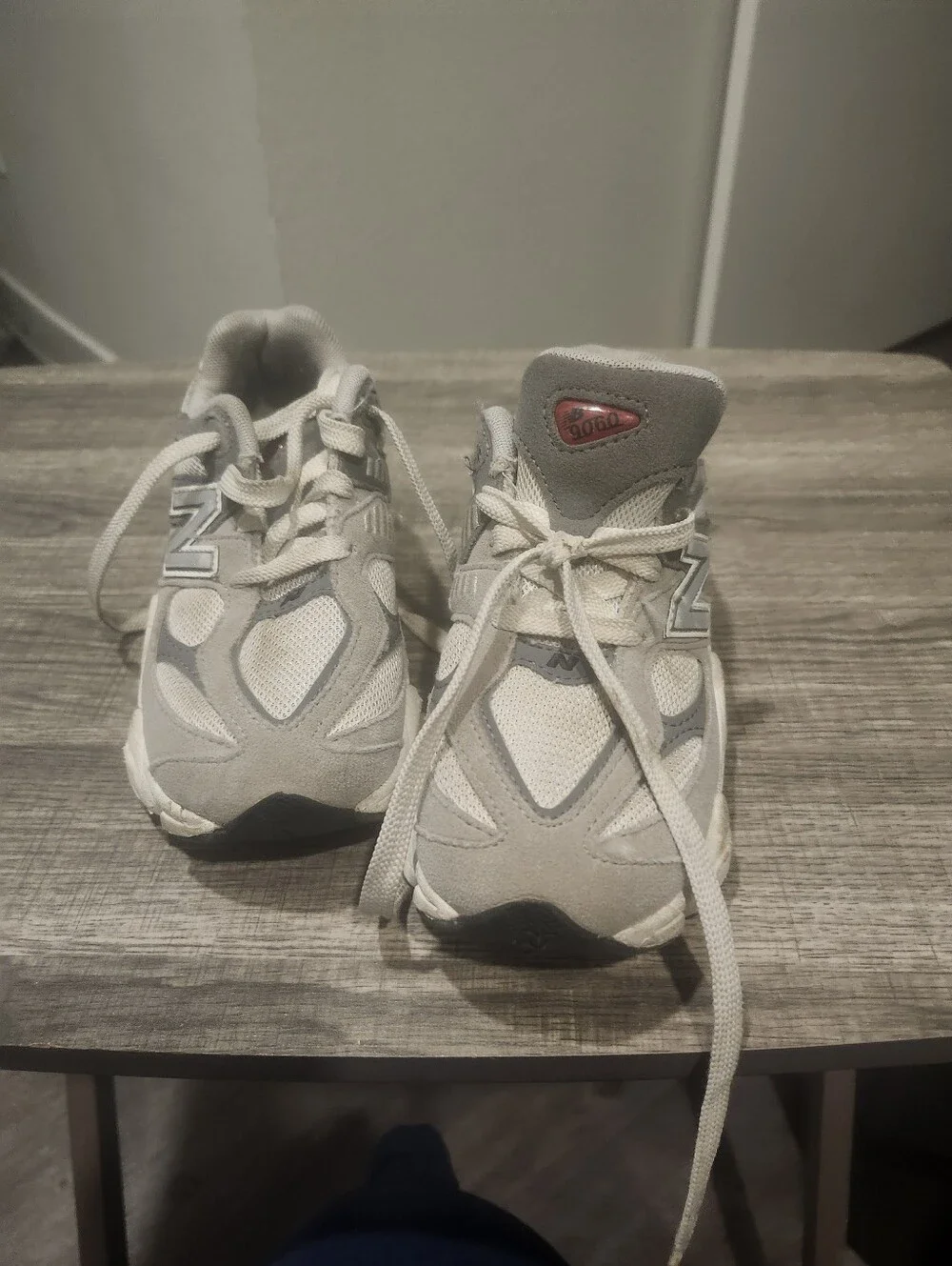 New Balance 9060 Little Kids' Shoes Grey/White PC9060-GY Size 1.5Y